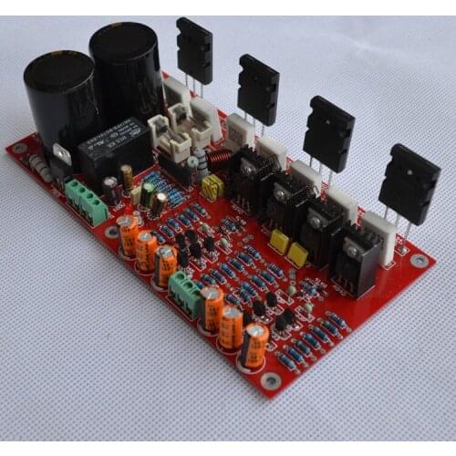 Dual AC 26V-36V 2.0 channel 100W * 2 C5200 / A1943 output power tube Class AB DIY fever amplifier board
