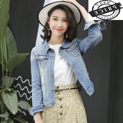 Jeans Jacket Women Clothes 2021 Spring Autum Denim Jacket Vintage Short Coat Outwear Slim Blue Coats Jaqueta Feminine -2