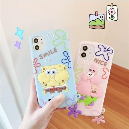 Easterm New Ice Cream Star Cartoon Silicone Mobile Phone Case For 12Promax 11Promax 12 11Pro 11 XR XSMAX 7P 8G SE Cell Covers