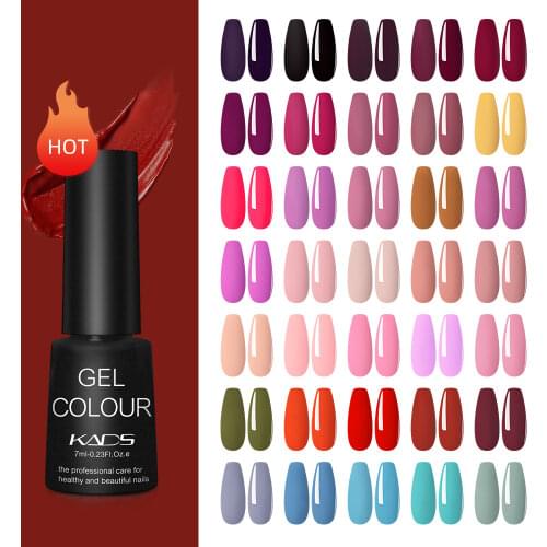 7ml Gel Nail Polish Soak Off Pure Color Gel Varnish Base Top Coat UV LED Gel Varnish Semi Permanent Nai Gel Varnish Nail Art Gel