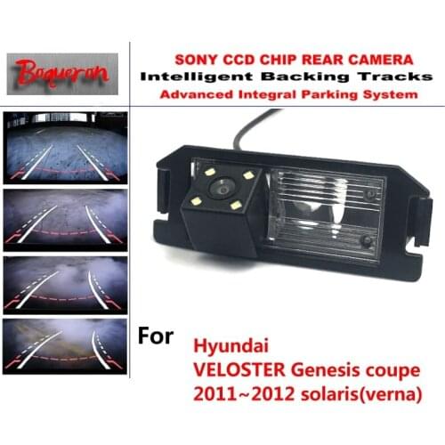 For Hyundai VELOSTER Genesis coupe solaris CCD Car Backup Parking Camera Intelligent Tracks Dynamic Guidance Rear View Camera