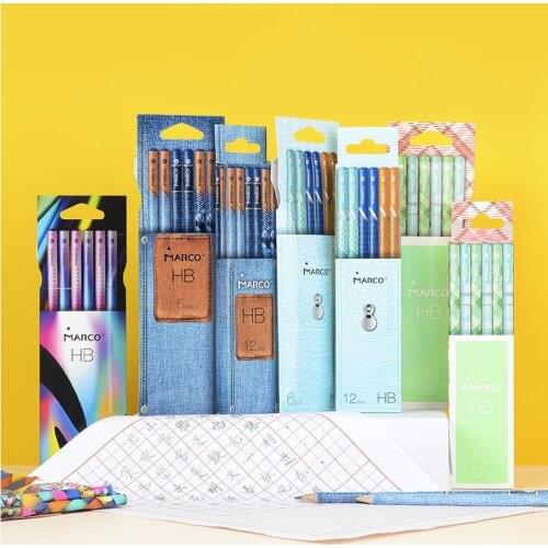 Creative Pencil Wood 12pcs/set Art Drawing Pencil HB School Supplies Kawaii Writing Pencils Lead Pencils For School