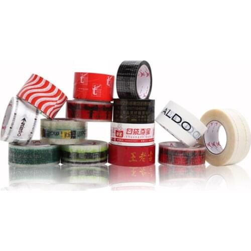 Custom adhesive tape with logo/adhesive ribbon/warning carton sealing clear transparent tape/gift box packing tape print