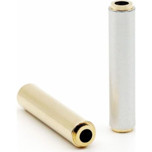 Metal 4-section 3.5mm bus to bus audio connector 3.5mm 4-section headphone audio extension cable adapter