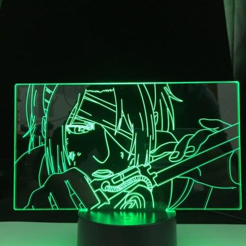 Newest Anime 3d Lamp Attack on Titan Hange Zoe Light for Bedroom Decoration Kids Gift Attack on Titan LED Night Light Hange Zoe