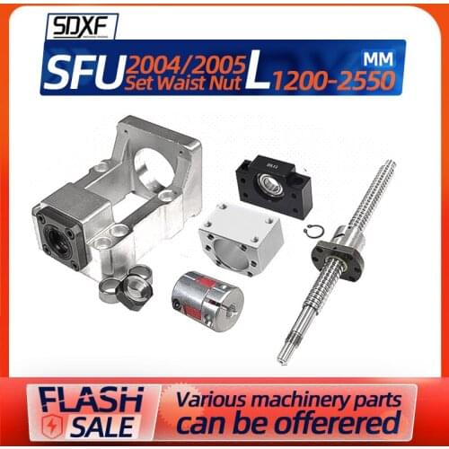 Precision ball screw waist nut 2004 2005 integrated screw engraving machine servo motor seat fixed seat module sliding table set