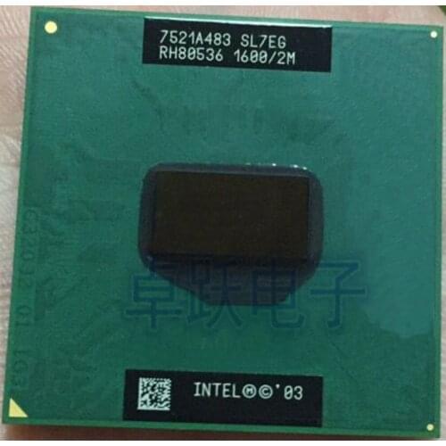 Intel Laptop CPU PM725 Pentium M Processor 725 SL7EG 1.6G 2M scrattered pieces Free shipping