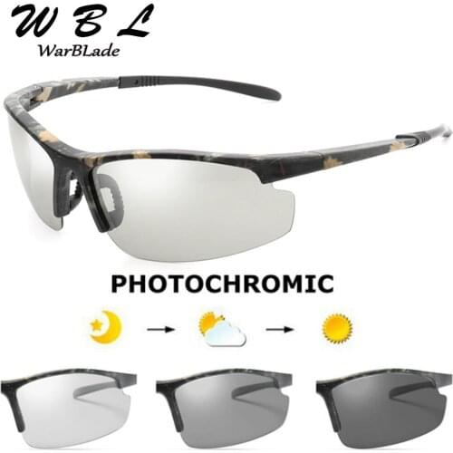2019 Men Photochromic Sunglasses New HD Polarized Sunglasses Women UV400 Rimless Anti-glare Sun Glasses Gafes de sol