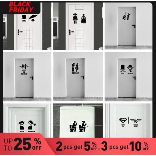 Creative Toilet Vinyl Wall Sticker Home Decor Wall Stikers Bedroom Nursery Decoration Wall Art Decal Fashion Sticker