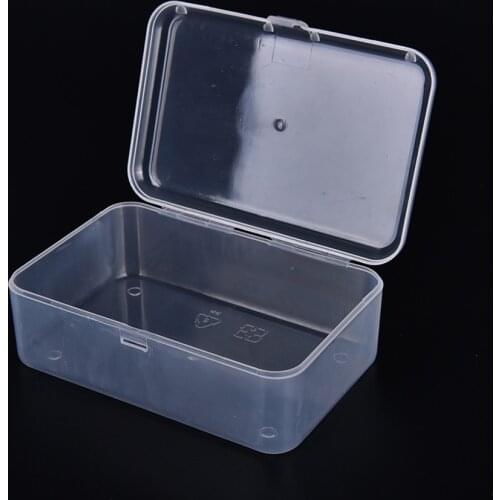 1 pcs 90 mm X 60 mm X 30 mm Multipurpose Plastic Transparent Storage Box for Cosmetics Jewelry Display