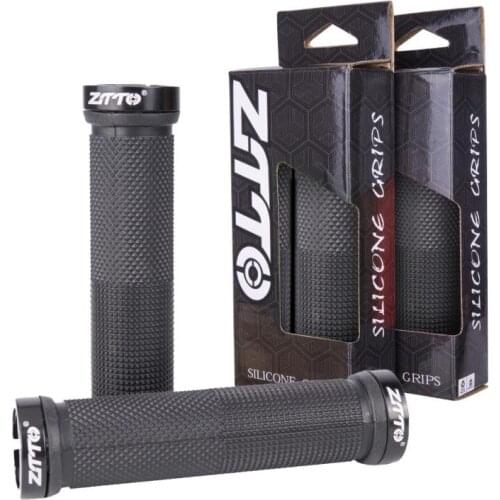 Bicycle Grips Bike Handlebars Are Locked On Both Sides Mountain Bike Sponge Handles Riding Color Cycling Bicycle Parts
