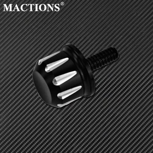 Motorcycle Rear Seat Bolt Tab Screw Mount Knob Cover For Harley Touring Road King Street Glide Road Glide Dyna Softail Sportster