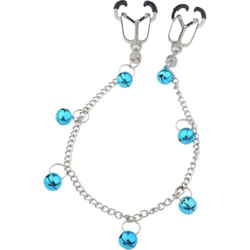 Nipple Clamps Sex Toys Spider Bell Nipple Pendant Nipple Clip Silver