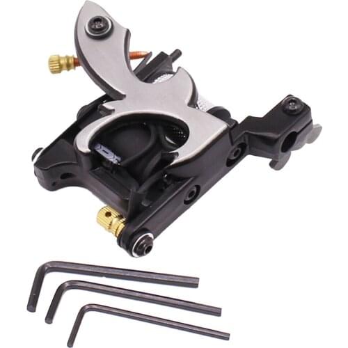 10 Wraps Coil Tattoo Machine Alloy Frame Tattoo Tool Set for Liner and Shader