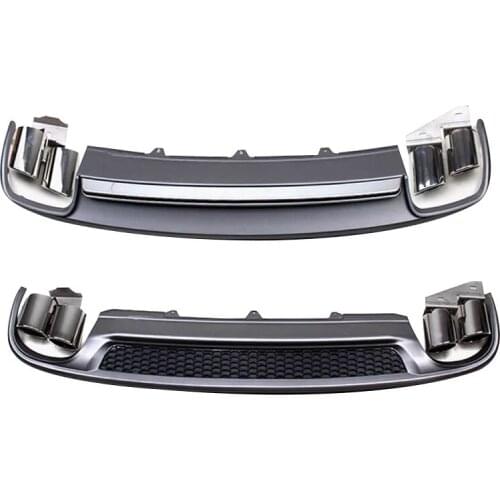 2021 Suitable For A4l Audi Refitting S4 Lip Tail Pipe 09-16a4l Four Outlet Rear Skirt Spoiler
