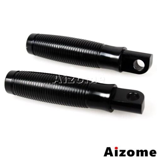 4-1/4" Motorcycle Front Footpegs Aluminum Beehive Foot Pegs Fit 1/2" Clevis Male Mount For Harley Chopper Bobber Old School