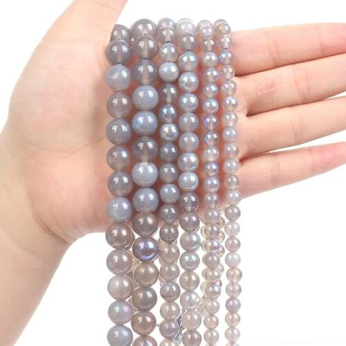 6/8/10mm Natural Stone Labradorite Round Beads Loose Spacer Bead For Jewelry Making DIY Accessories