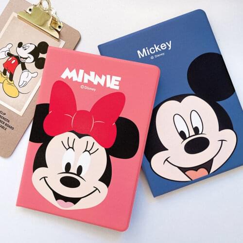 Disney Mickey Clamshell Cover for IPad 10.2 2019 IPad 2 3 4 9.7 2017 2018 IPad Air 2 9.7 iPad Pro Tablet Imitation Leather Case