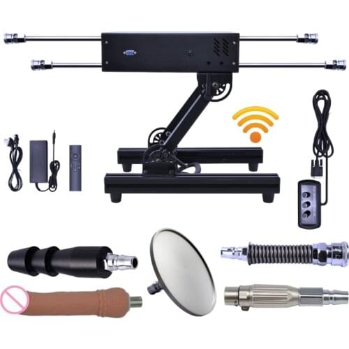 200w New Quite Remote Sex Machine Super Power Vibrator , Love Machine Vac-U-Lock Dildo Attachment for Women,4P Can use it