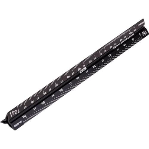 17cm -90038 Model Triangular Scale Ruler For1/12 1/24 /1/32 1/35 1/48 1/72