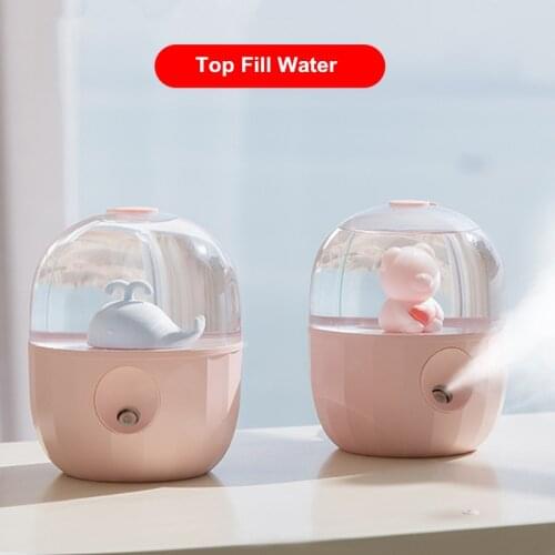 Mini Humidifier Ultrasonic USB Aroma Diffuser Crystal Bottle Cute Pet Humidifier Aromatherapy Humidificador Air Difusor