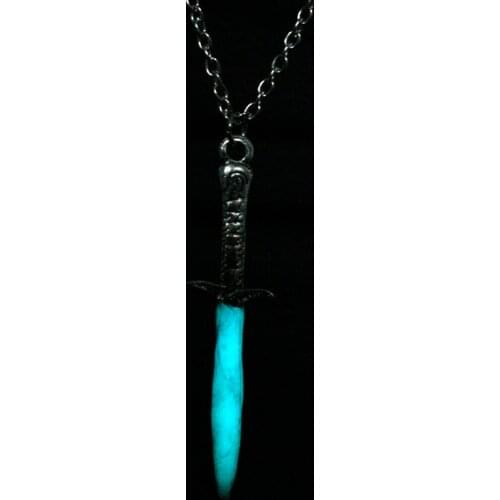 MQCHUN Fashion Bilbo Baggins SWORD Necklace GLOW in the DARK Luminous Sword Pendants & Necklaces Jewelry-30