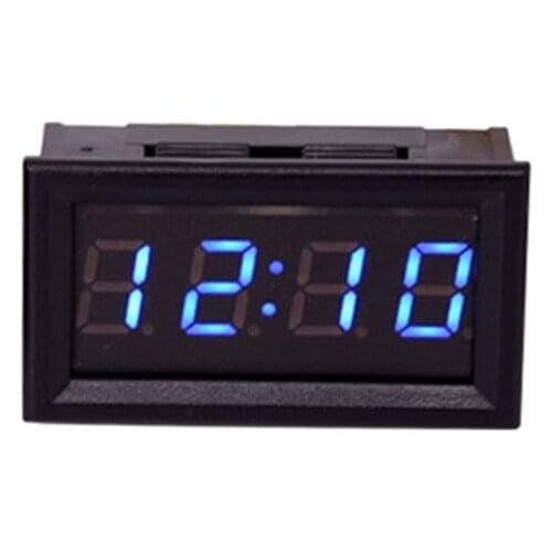 Red LED DIY Vehicle Electronic Clock KIT Car Motorcycle Timer LED Digital Display Power-off Memory Function DC4.5-30V