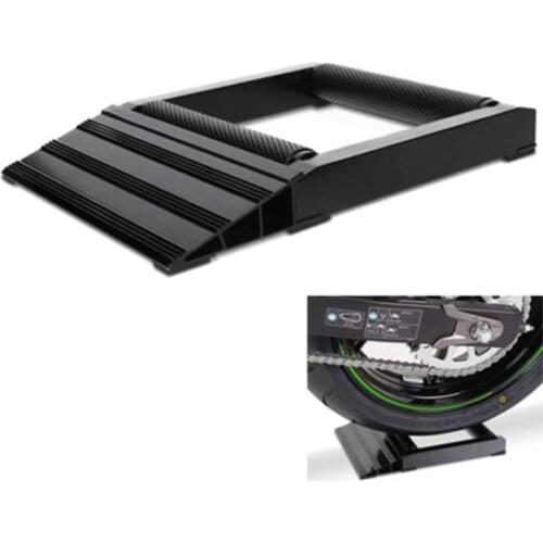 Motorcycle Chain Cleaning Stand Tire Aluminium Portable Motorbike Tyre Wheel Clean Lubricate Shelf Durable Rollers Ramp Lift