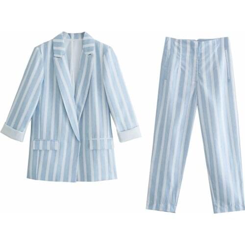 Женские брючные костюмы в полоску PUMBAA PIG China At AliExpress