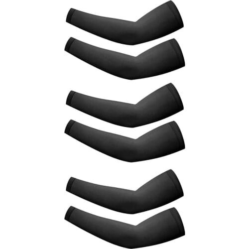 3 Pairs Unisex Cooling Arm Sleeves Elbow Cover Cycling Run Fishing Uv Sun Protection Outdoor Cool Sun Arm Sleeves Dropshipping