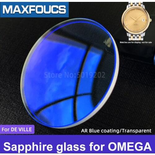 Sapphire crystal For DE VILLE424.20.37.20.08.001/424.53.40.20.02.002 AR-coating Parts watch glass for OMEGA brand