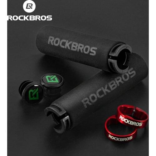 ROCKBROS MTB Bike Bicycle Grips Sponge Handlebar Soft Ultralight Grips Anti-skid Shock-absorbing 5 Colors Bike Part