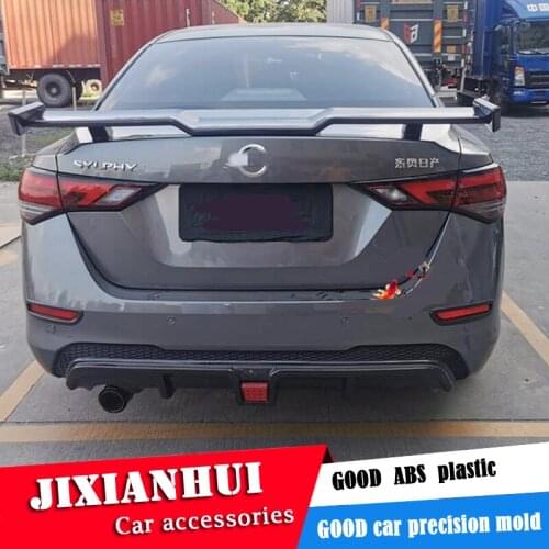 For Nissan Sentra Sedan Universal TF Spoiler 2019-2020 Sentra Spoiler ABS plastic Material Car Rear Wing Color Rear Spoiler