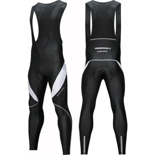 3D Gel Padded Cycling Bib Pants Men Winter MTB Rode Bike Long Tights Quick Dry Bicycle Leggings Breathable Elastic Bib Trousers