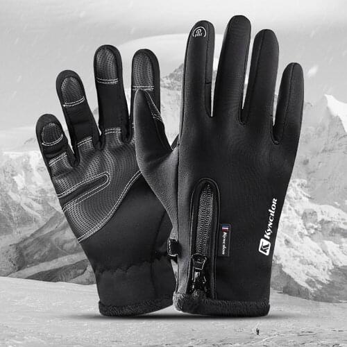 Windproof Cycling Gloves Touch Screen Riding Bike Bicycle Gloves Thermal Warm Motorcycle Winter Autumn Bike Gloves