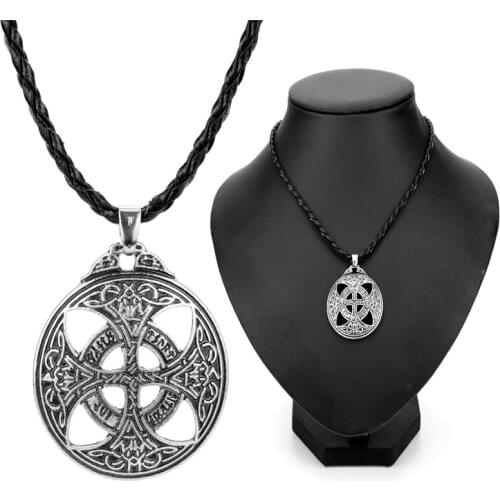 Men Personality Jewellery Necklace Totem Runic Necklaces Pendants Gothic Accessories Women Punk Charm collares