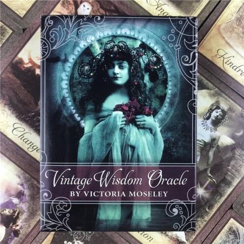 Vintage Wisdom Oracle Tarot Cards E-Guidebook Cards Board Game Divination Fate For Women Party Family Playing Games