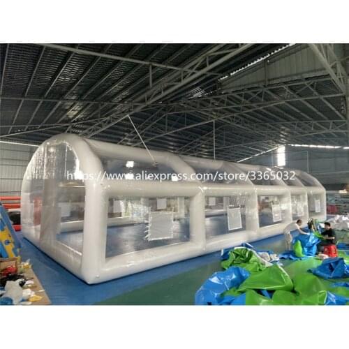 Heal Welding Airtight Transparent Inflatable Pool Dome / Waterproof Swimming Pool Cover