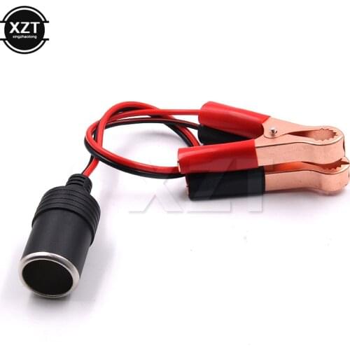 1PCS Car Auto Alligator Copper plating Clip 12V DC Cigarette Lighter Socket Adapter 40CM