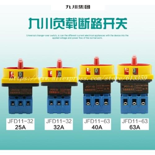 1PCS New Original Load Break Switch JFD11-25A JFD11-32A JFD11-40A JFD11-63A JFD11-80A JFD11-100A
