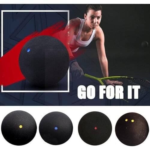 1 pc Single Blue Dot Squash Ball High Bounce Fast Speed Fitness tools Training Newcomer Rubber sports For Beginner Ball out Q2J9
