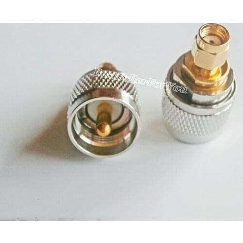 1Piece RP SMA Male RPSMA Plug To UHF Male PL-259 PL259 Jumper RF Adapter Connector Radio