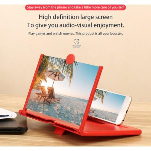 10inch 3D Folding Screen Amplifier Mobile Phone Video HD Video Magnifying Glass Stand Movie Smart Phone Bracket Holder Dropship