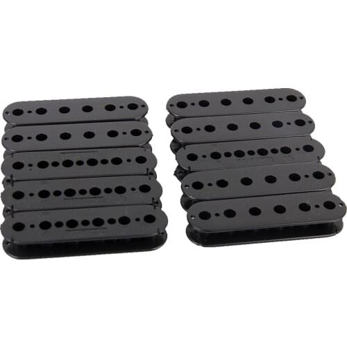 10 pcs ABS Humbucker Screw Side Guitar Pickup Bobbin Black 52mm Hole Spacing