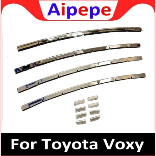 12PCS Front Center Grill Bumper Cover Glossy Racing Grille Grills Trim Auto Accessories For Toyota Voxy Noah R80 2017 2018 2019