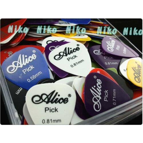 20pcs Alice Acoustic Electric Guitar Picks Bass Plectrums Various Colors 6 Thickness Optional