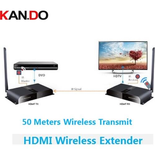 388 50M/164Ft Wireless HDbitT HDMI 1080P Extender Transmitter&Receiver Repeater,Wireless HDMI HDbitT Transmitter Reciver Kit