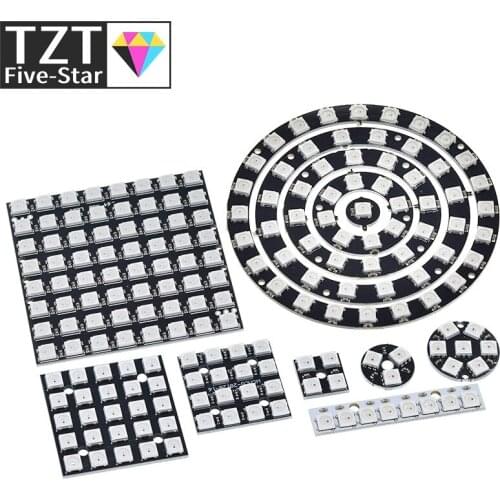 4 8 12 16 channel WS2812 WS2812B WS 2811 5050 RGB LED Lamp Panel Module 5V 1Bit 4Bit 8Bit 12Bit 16Bit 24Bit Rainbow LED Precise