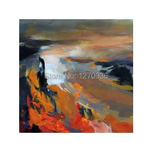 Abstract Classic Landscape Painting Stretches 100% Handmade Classic Adornment Theme Hotel High Quality Abstract Oil Painting