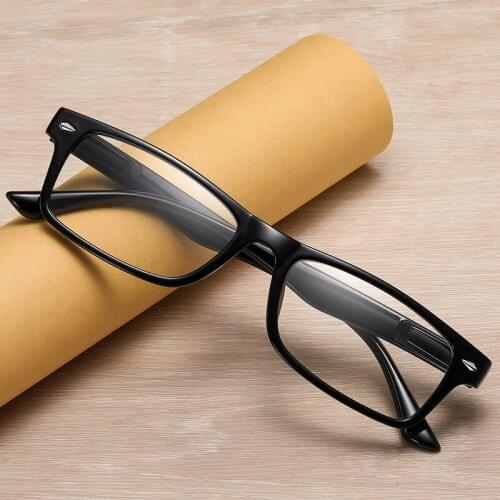 Anti Blue Light Blocking Men Women Reading Glasses Retro Rectangle Presbyopic Glasses Diopters +1.00 +1.50 +2.00 +2.50
